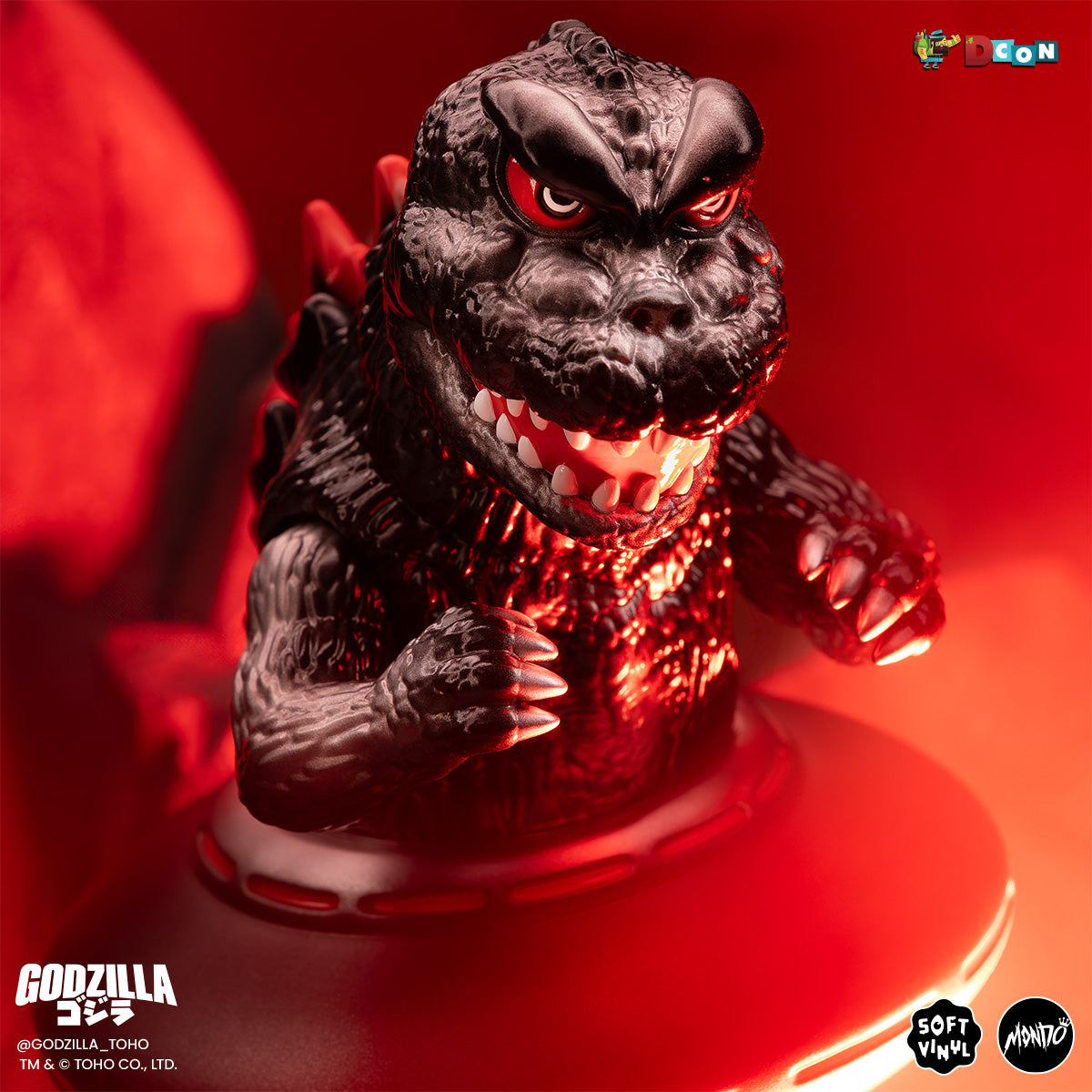 Godzilla UFO - Vinyl Designer Figure by Octeel - Xillean Black Variant