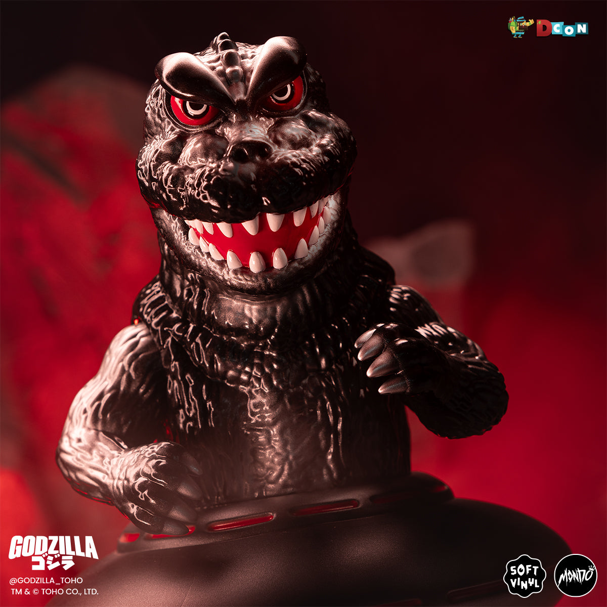 Godzilla UFO - Vinyl Designer Figure by Octeel - Xillean Black Variant
