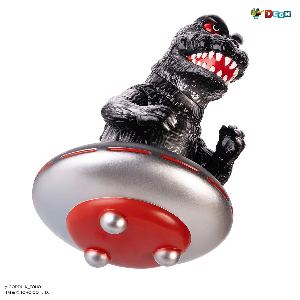 Godzilla UFO - Vinyl Designer Figure by Octeel - Xillean Black Variant