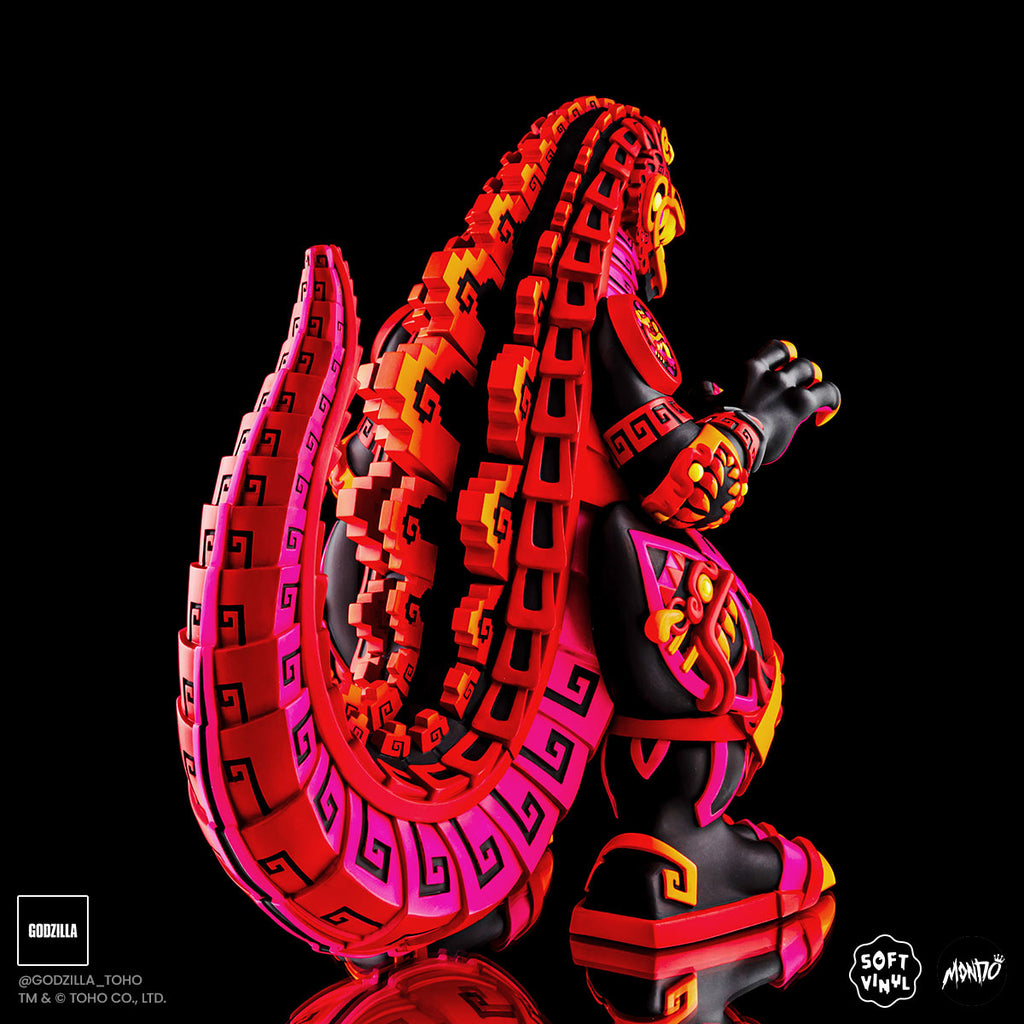 Godzilla - Vinyl Designer Figure by Urban Aztec - Burning Variant Timed Edition