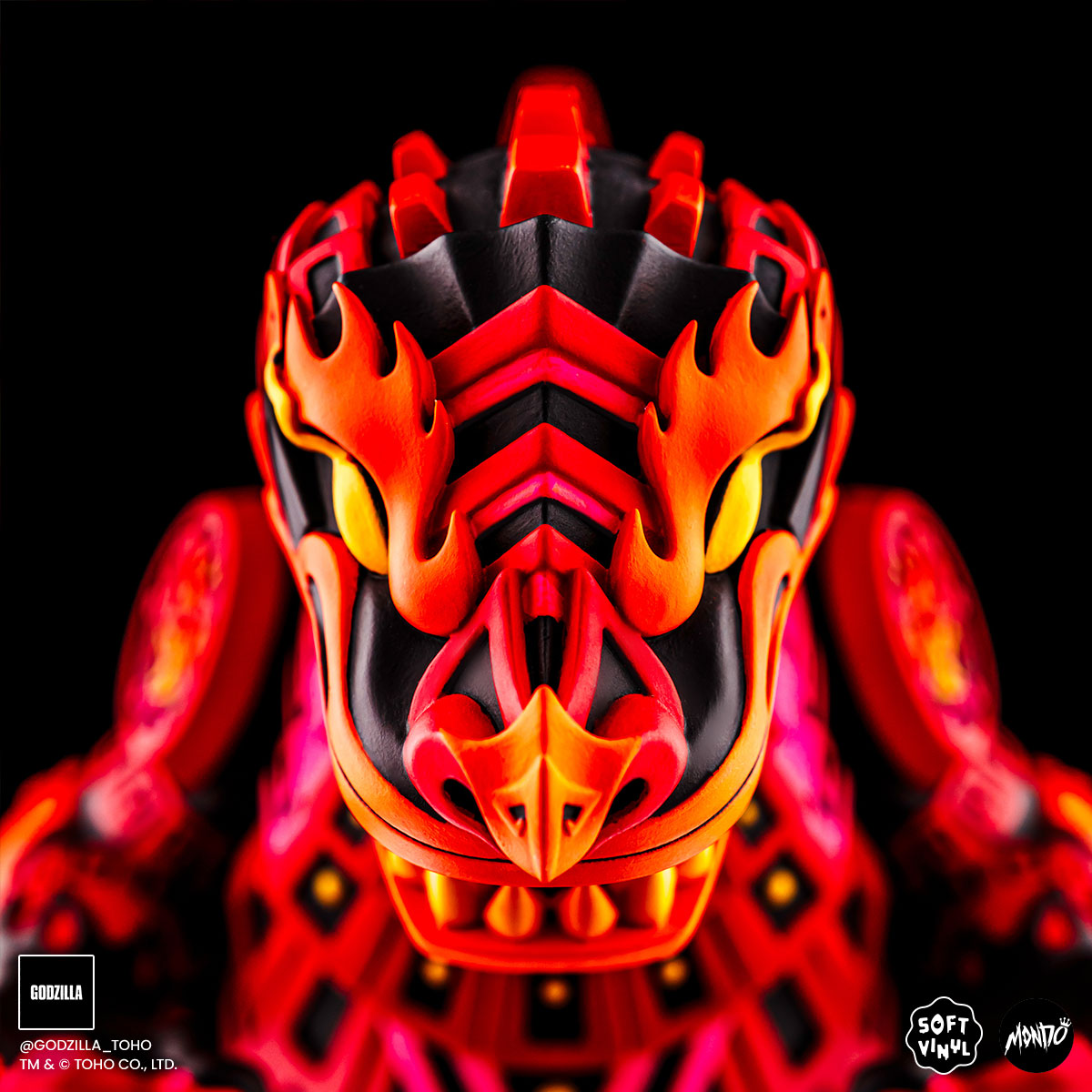 Godzilla - Vinyl Designer Figure by Urban Aztec - Burning Variant Timed Edition
