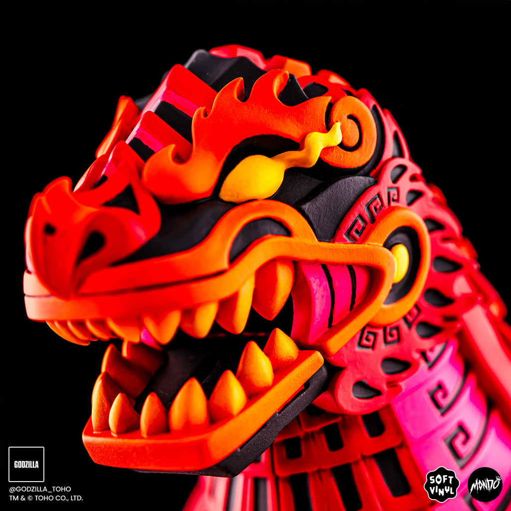 Godzilla - Vinyl Designer Figure by Urban Aztec - Burning Variant Timed Edition
