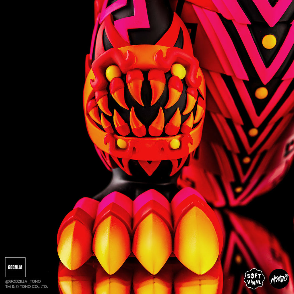 Godzilla - Vinyl Designer Figure by Urban Aztec - Burning Variant Timed Edition