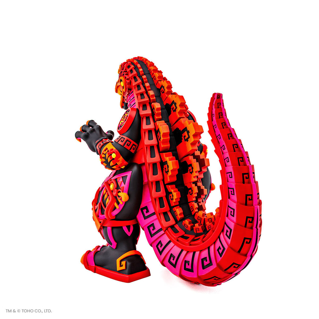 Godzilla - Vinyl Designer Figure by Urban Aztec - Burning Variant Timed Edition