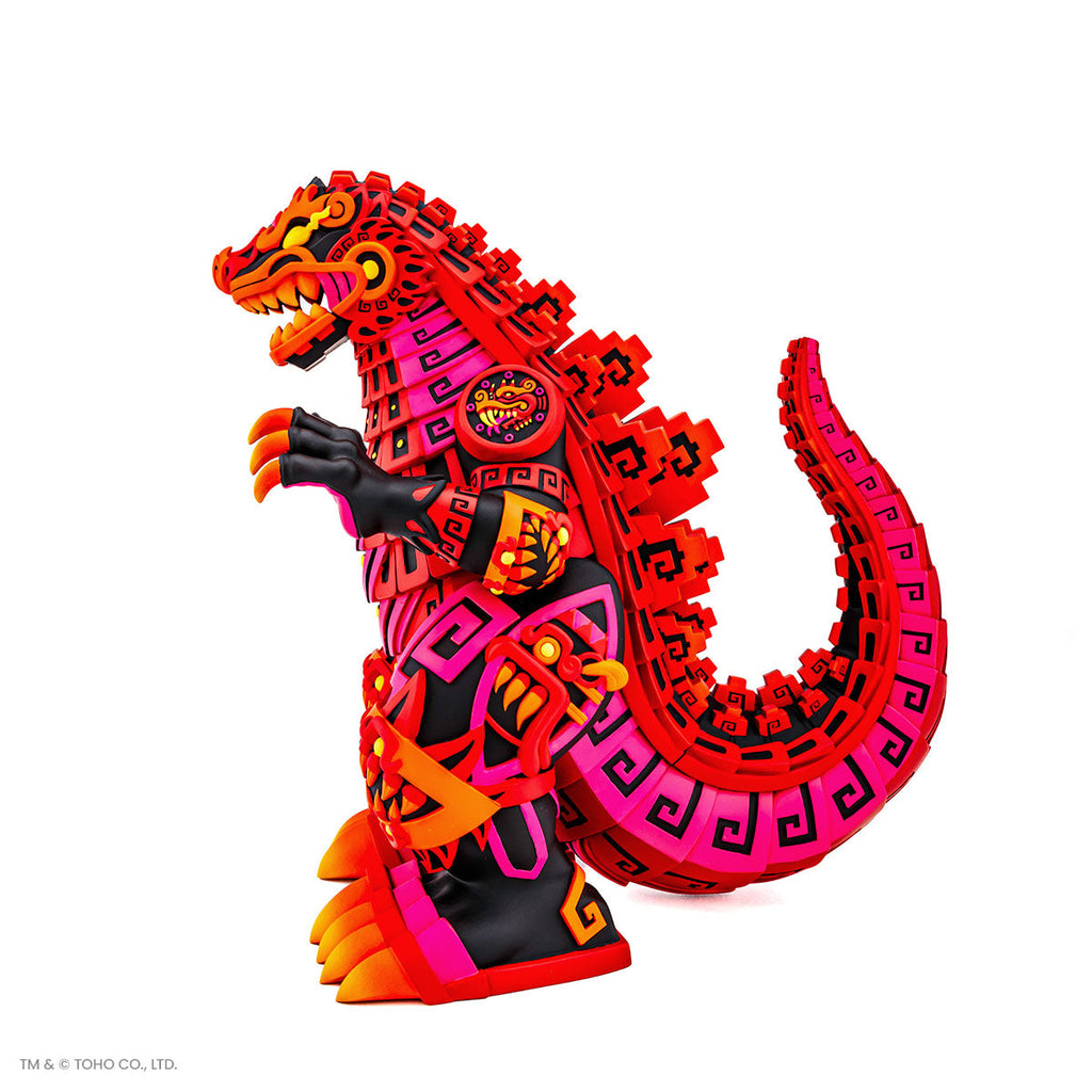 Godzilla - Vinyl Designer Figure by Urban Aztec - Burning Variant Timed Edition