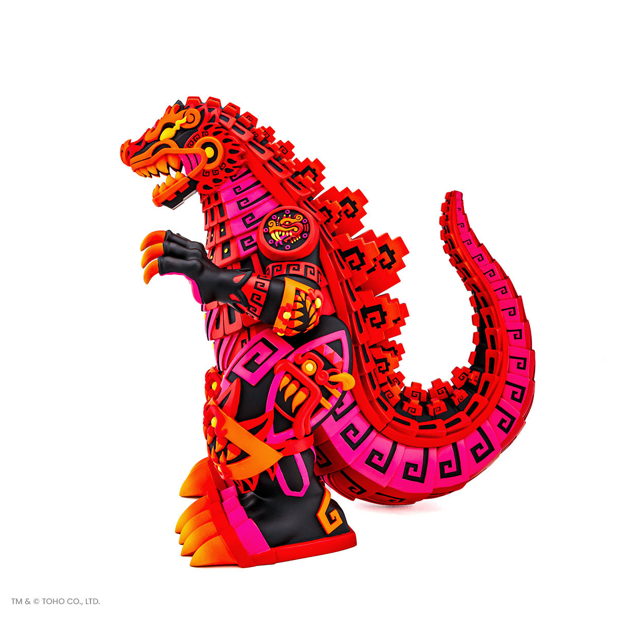 Godzilla - Vinyl Designer Figure by Urban Aztec - Burning Variant Timed Edition