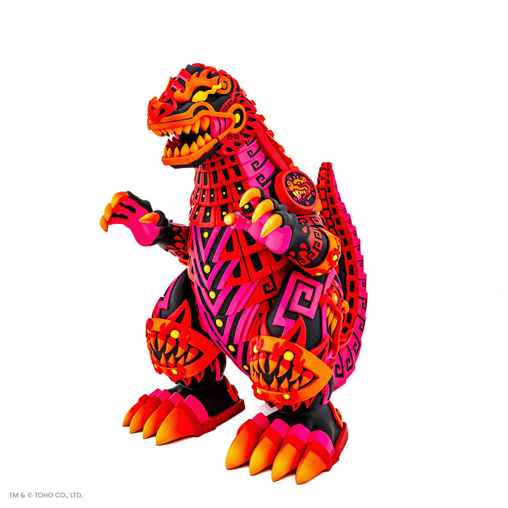 Godzilla - Vinyl Designer Figure by Urban Aztec - Burning Variant Timed Edition