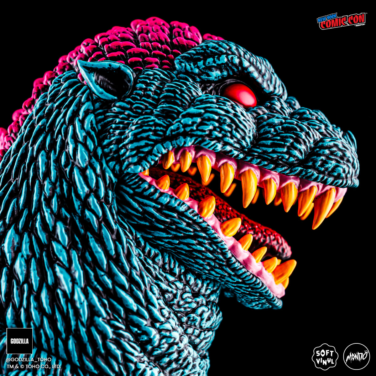 Godzilla - Designer Vinyl Figure by James Groman - Psychedelic Variant