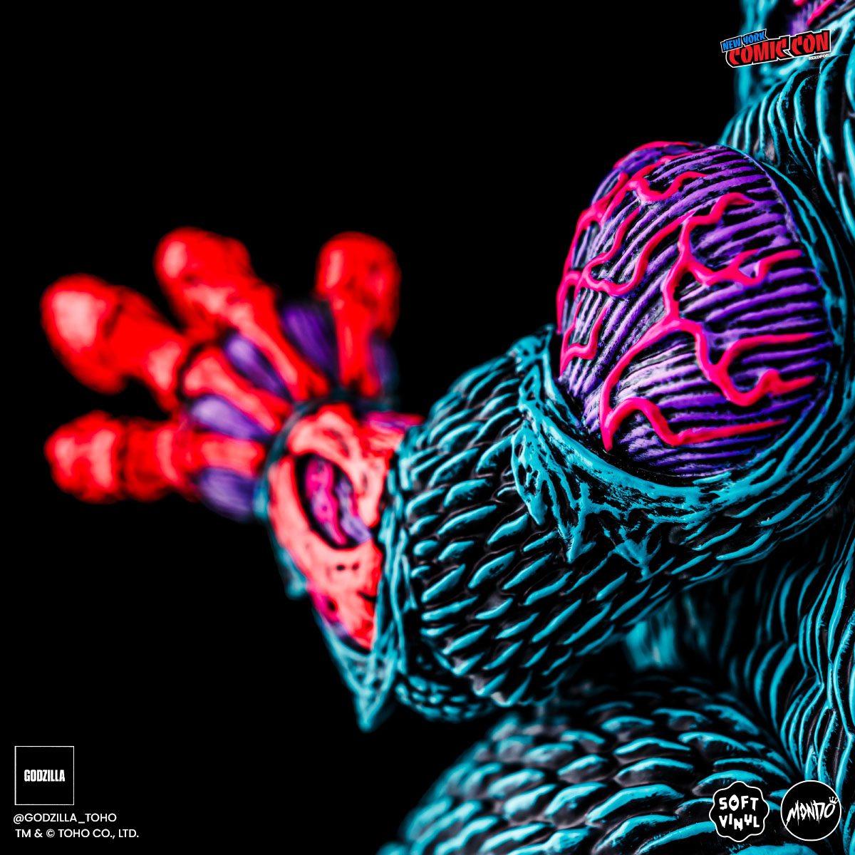 Godzilla - Designer Vinyl Figure by James Groman - Psychedelic Variant
