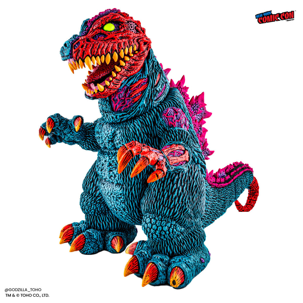 Godzilla - Designer Vinyl Figure by James Groman - Psychedelic Variant