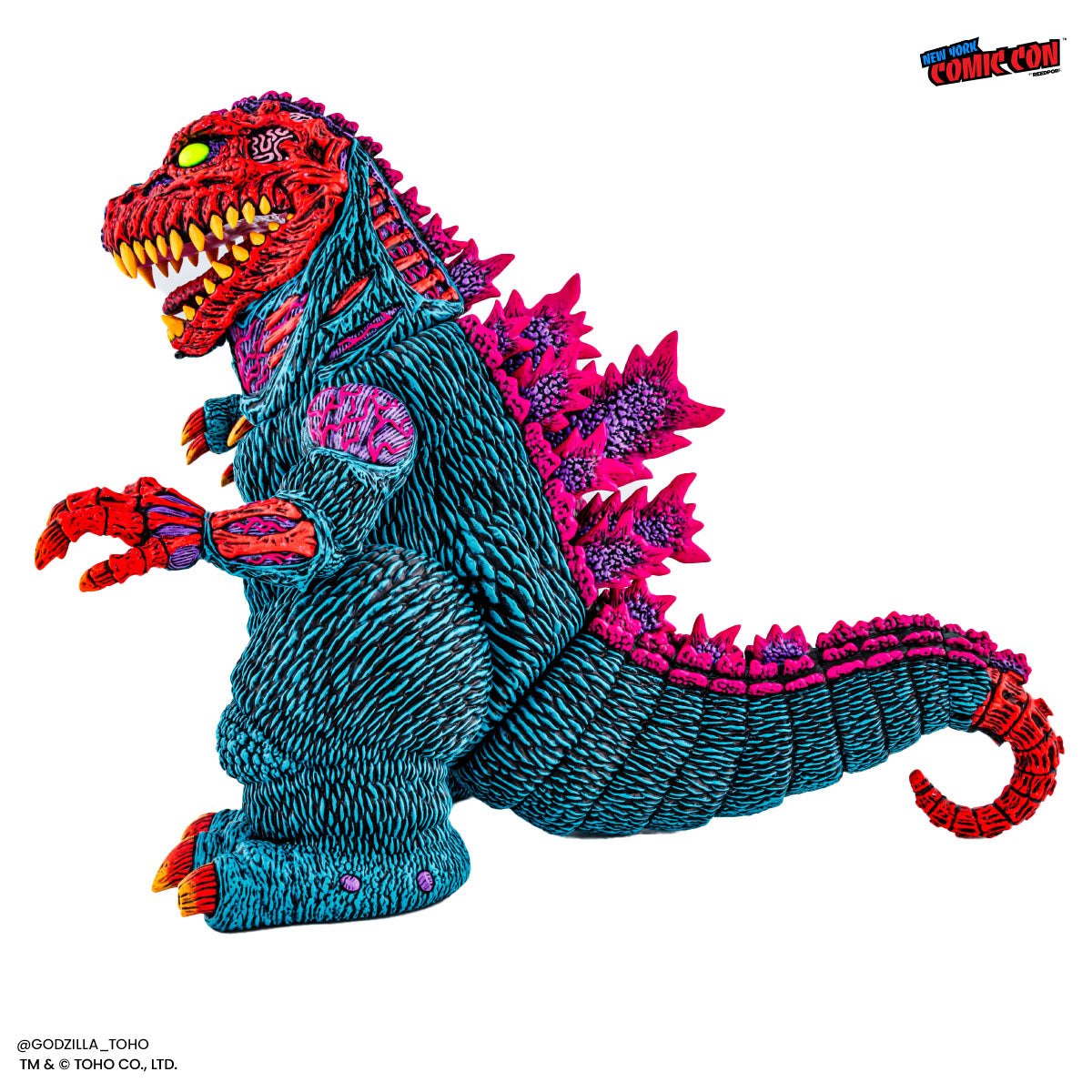 Godzilla - Designer Vinyl Figure by James Groman - Psychedelic Variant