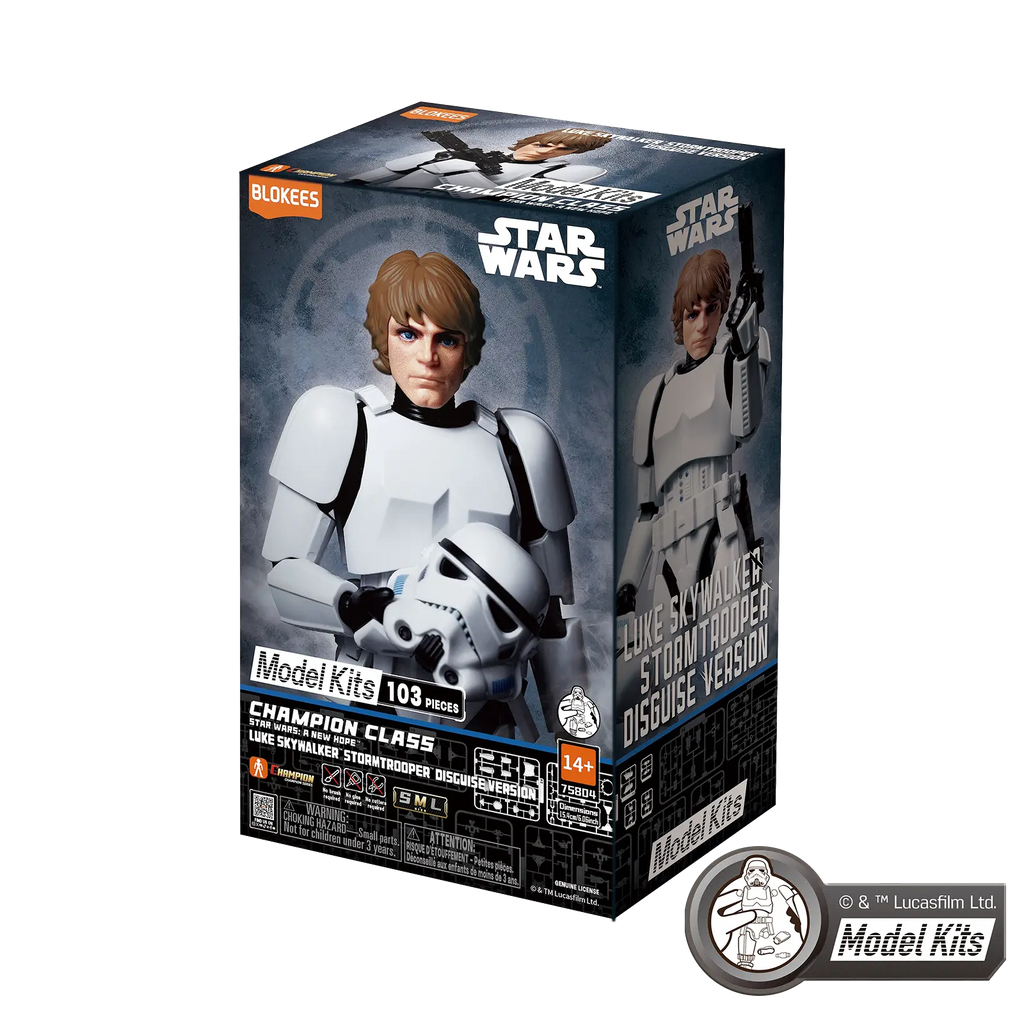 STAR WARS: A NEW HOPE™ CHAMPION CLASS 04 LUKE SKYWALKER™ STORMTROOPER™ DISGUISE VERSION MODEL KITS | BLOKEES