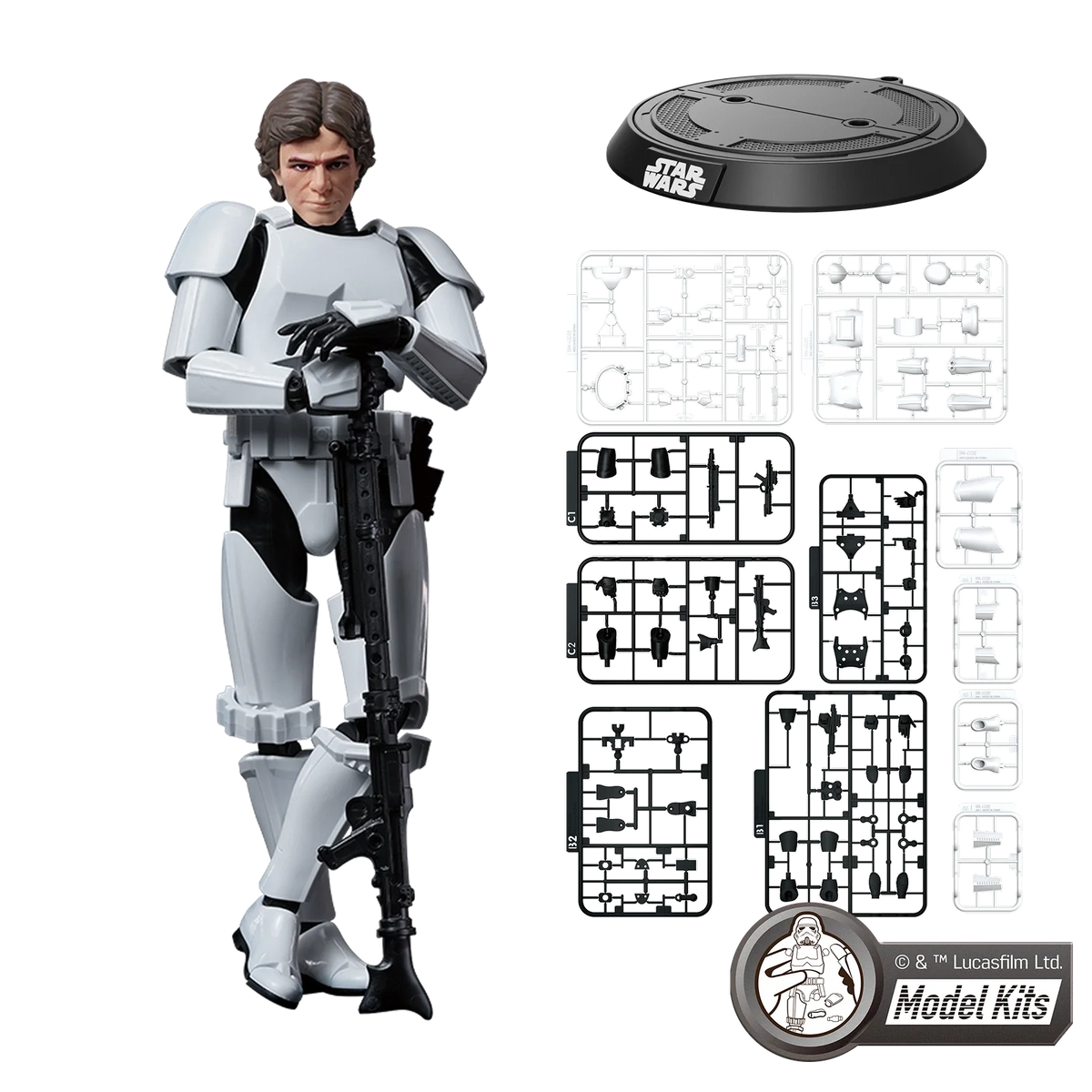 STAR WARS: A NEW HOPE™ CHAMPION CLASS 03 HAN SOLO™ STORMTROOPER™ DISGUISE VERSION MODEL KITS | BLOKEES