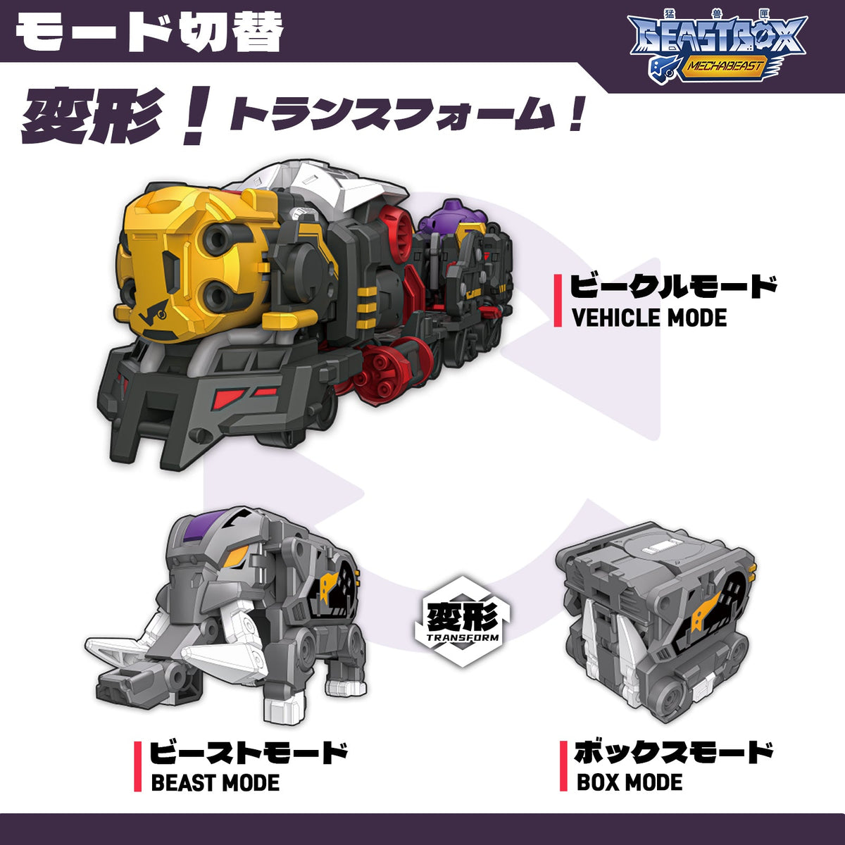 52Toys Beast Box Mega Mechabeast BMM-01 Psychotrain Action Figure JAPAN OFFICIAL