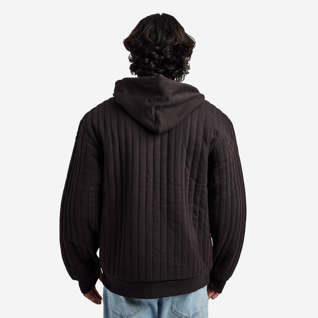Empire Quilted Zip-Up Hoodie