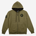 The Punisher Distressed Print Zip-Up Hoodie