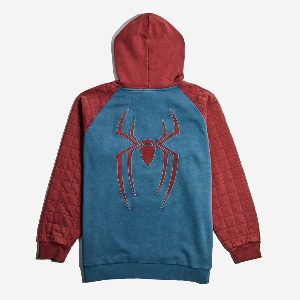 Spider-Man Quilted Sleeve Raglan Hoodie
