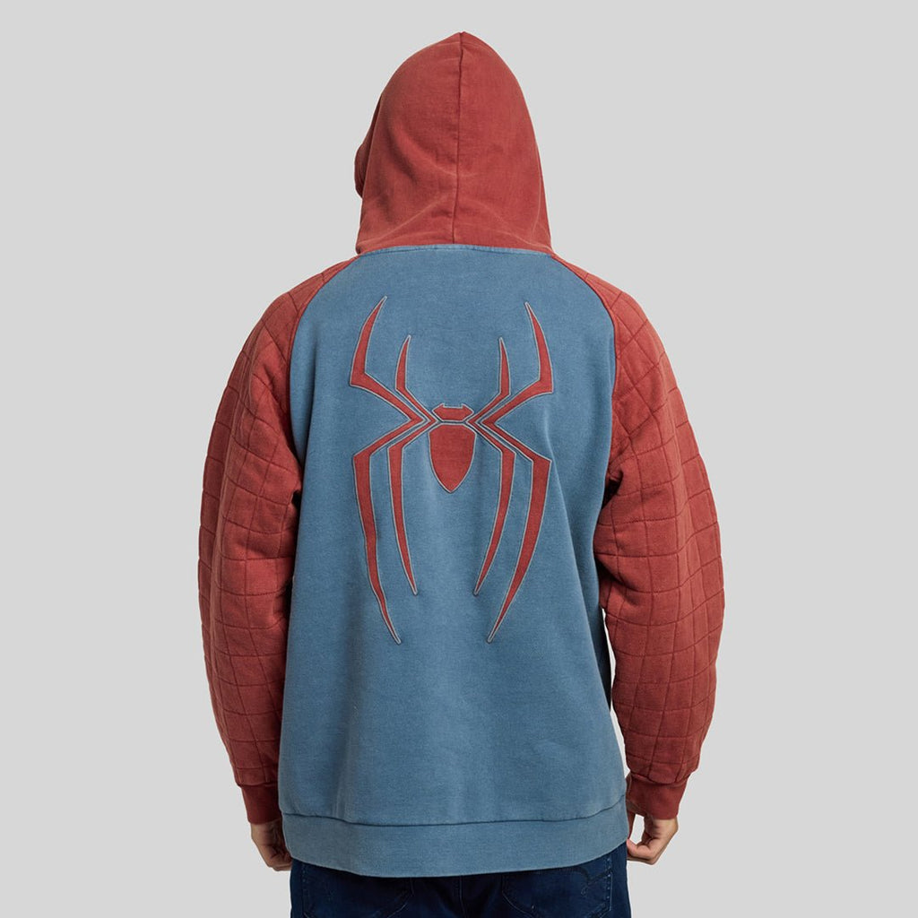 Spider-Man Quilted Sleeve Raglan Hoodie