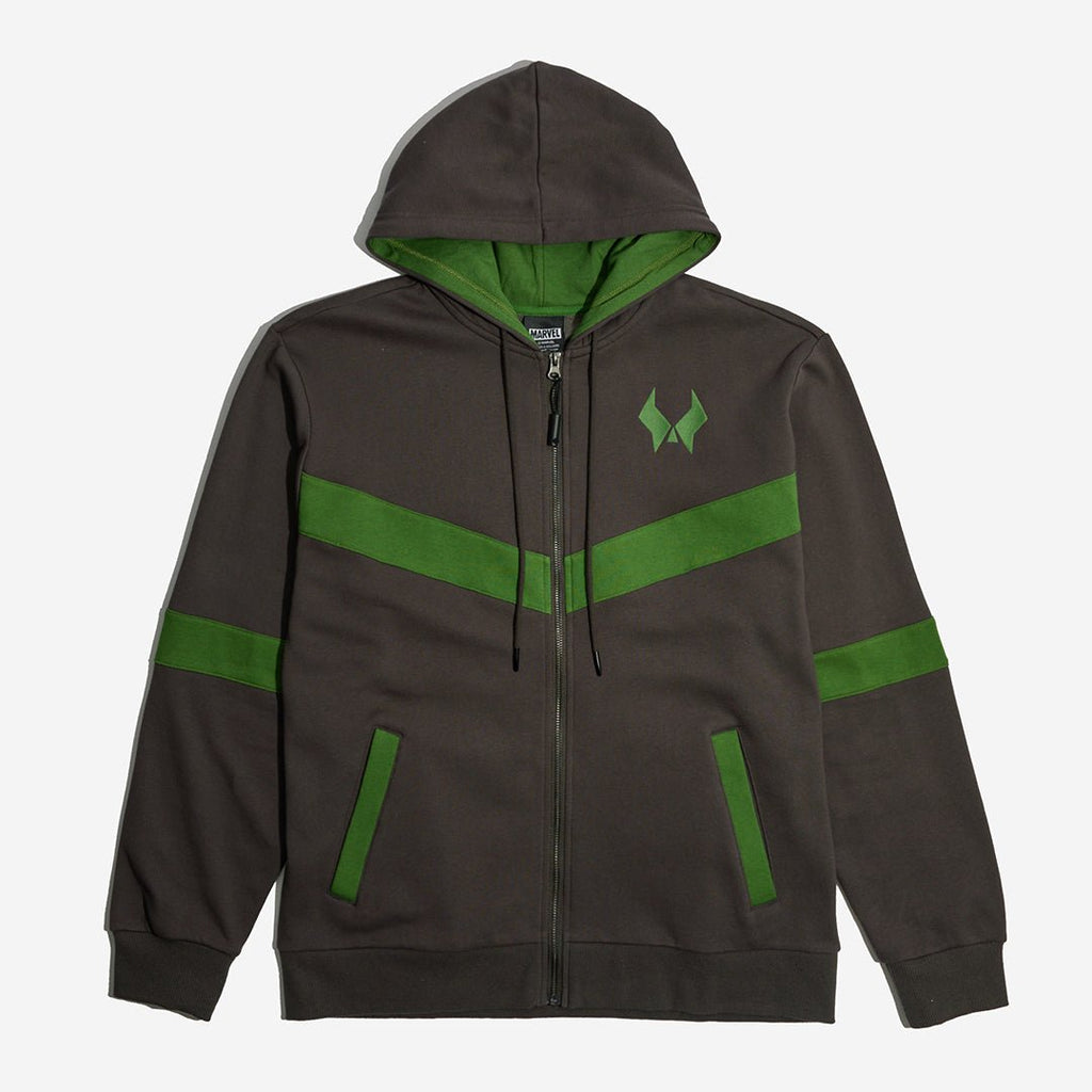 Doctor Doom Colorblock Zip-Up Hoodie