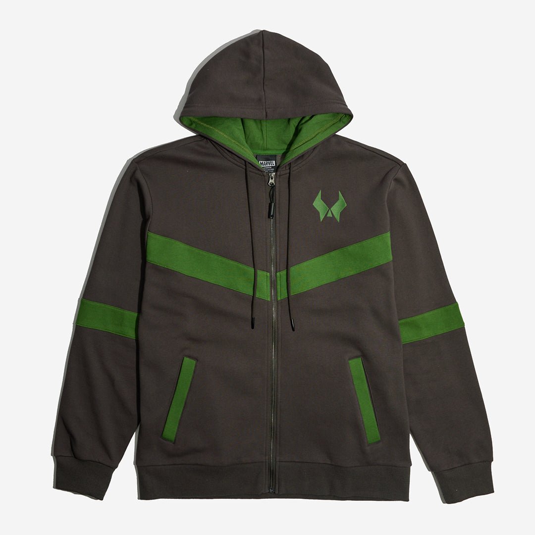 Doctor Doom Colorblock Zip-Up Hoodie