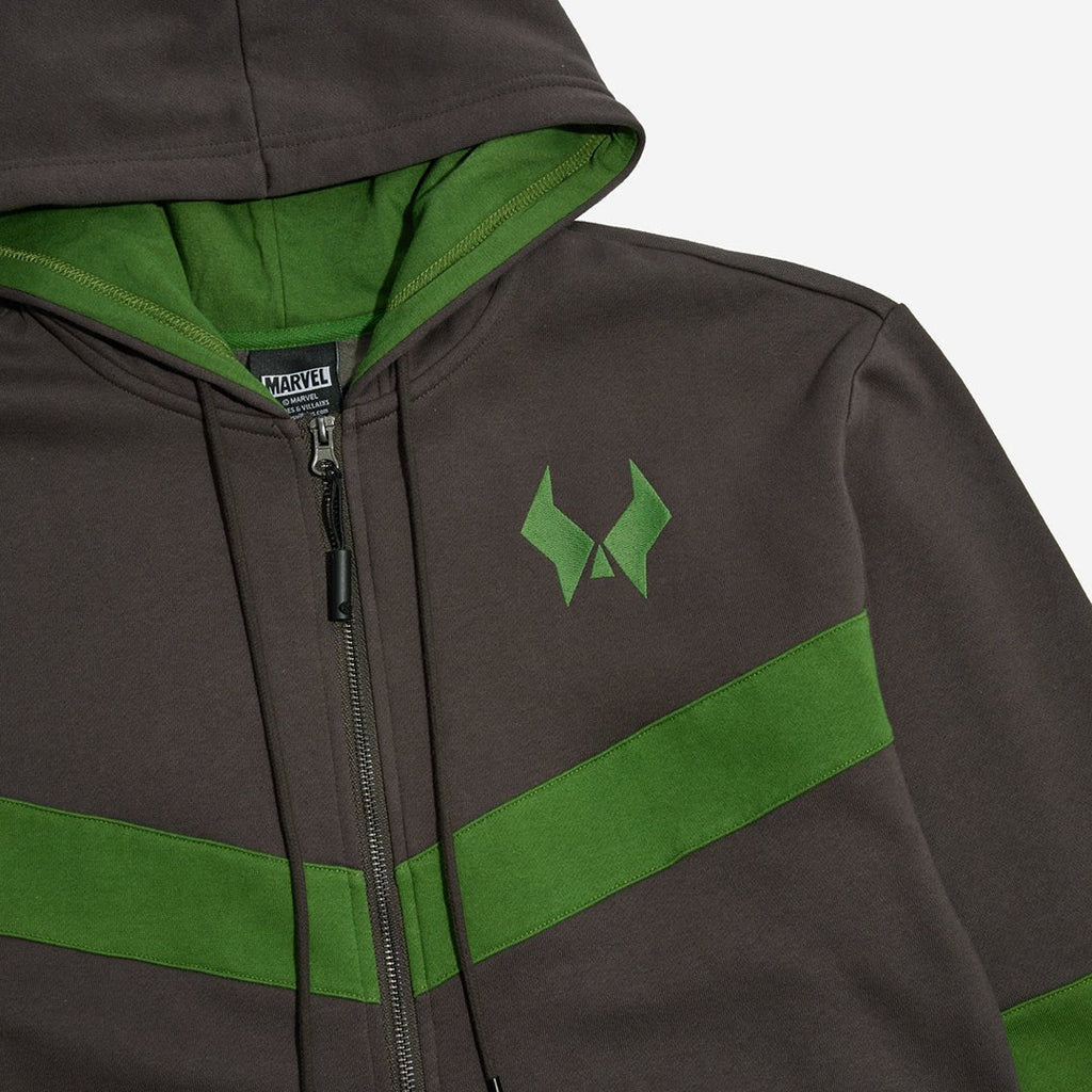 Doctor Doom Colorblock Zip-Up Hoodie