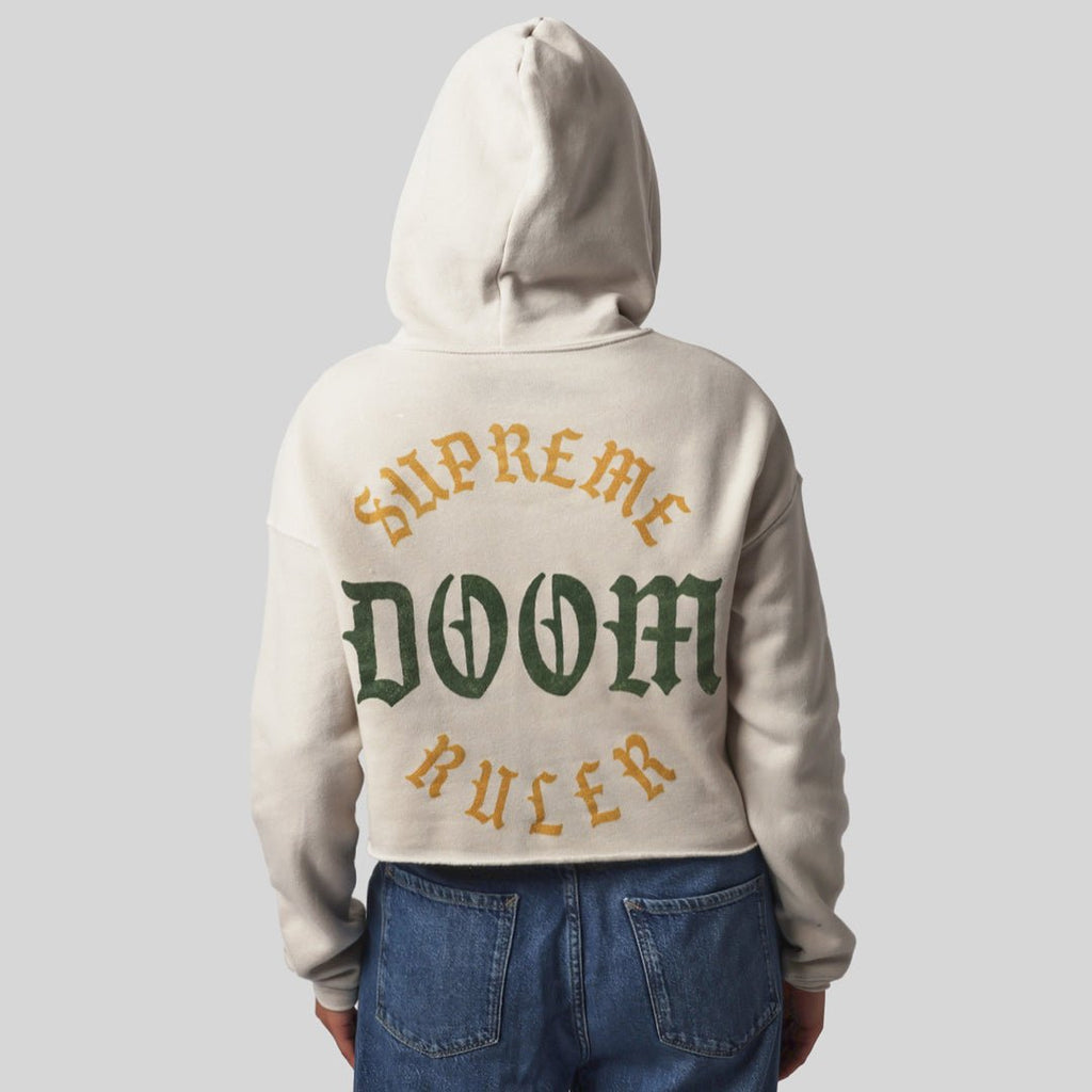 Supreme Ruler Doom Cropped Hoodie