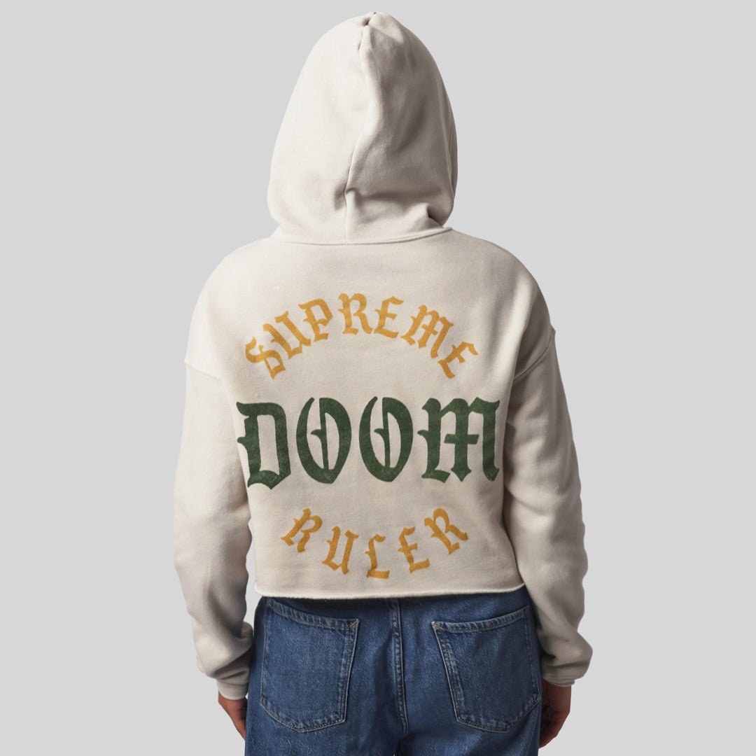 Supreme Ruler Doom Cropped Hoodie