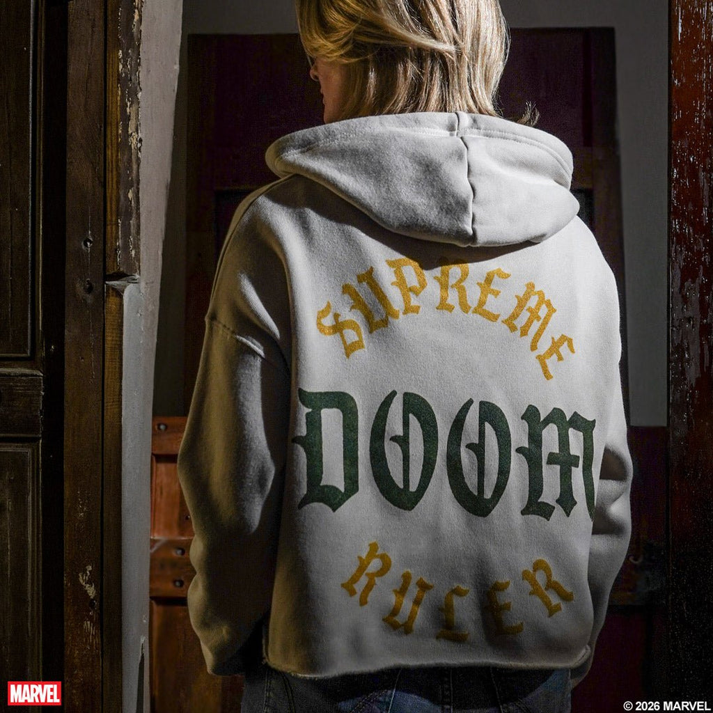 Supreme Ruler Doom Cropped Hoodie