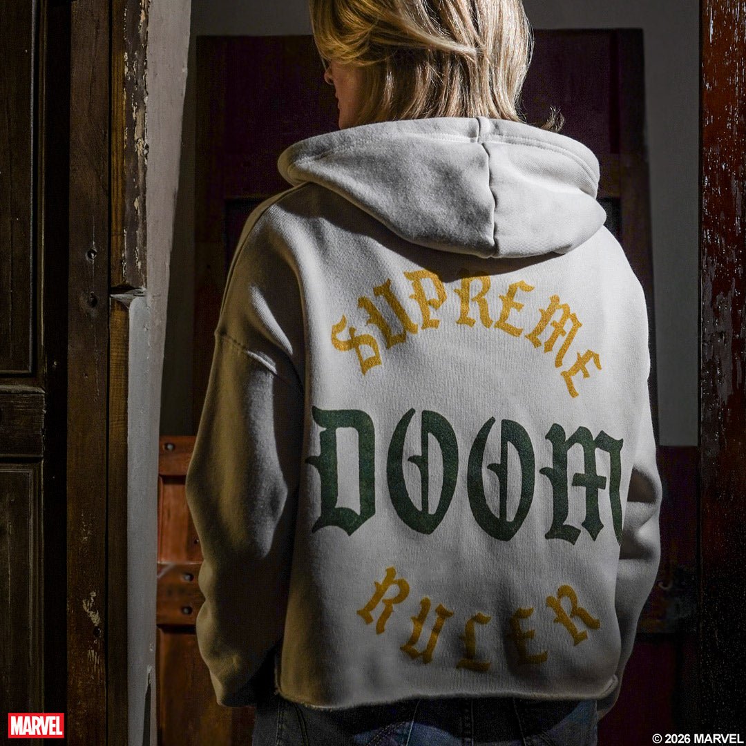 Supreme Ruler Doom Cropped Hoodie