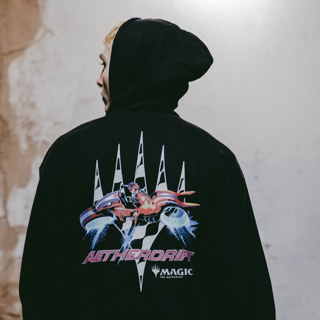Aetherdrift Black Hoodie