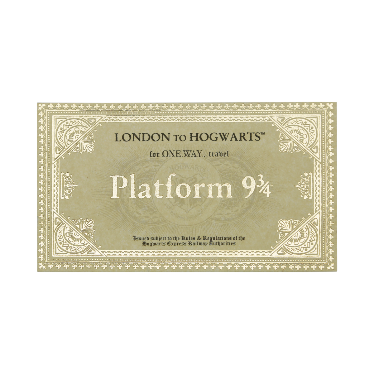Hogwarts Express Replica Ticket