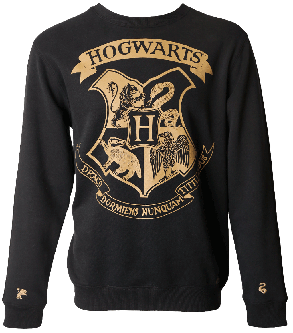 Hogwarts Striped Sleeve Sweatshirt