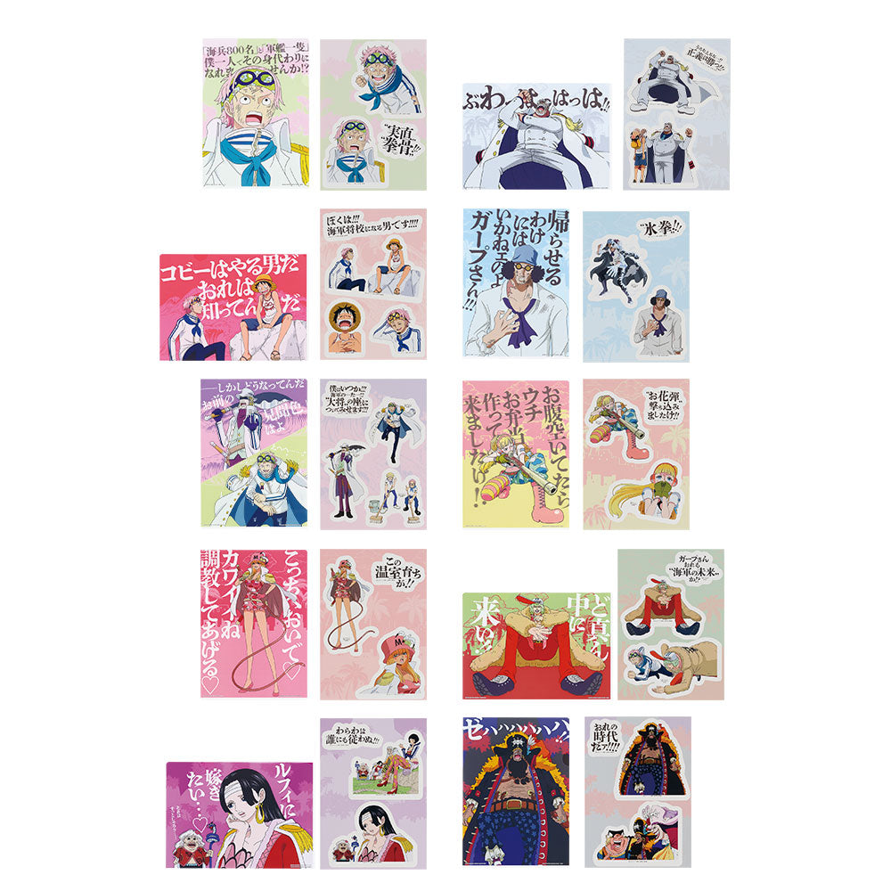 Ichiban Kuji One Piece Legendary Heroes - Prize G - Clear File & Sticker Set