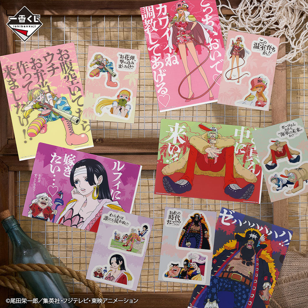 Ichiban Kuji One Piece Legendary Heroes - Prize G - Clear File & Sticker Set