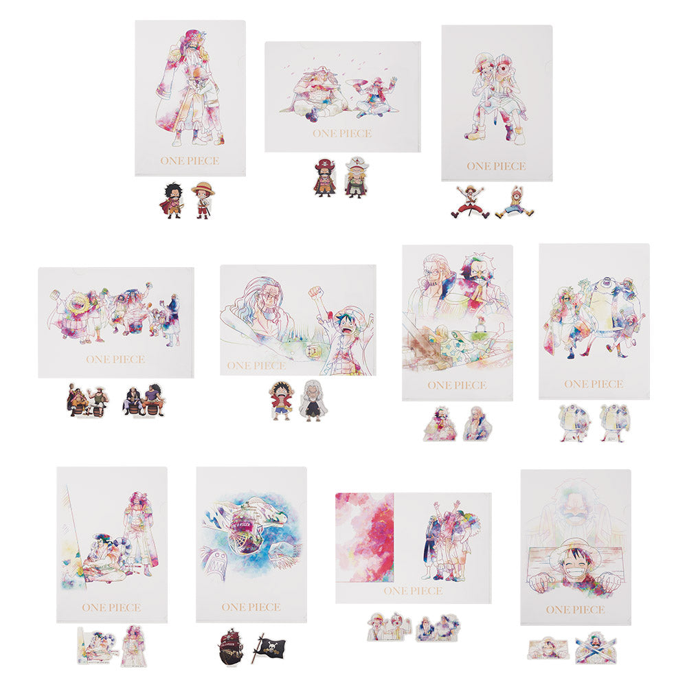 Ichiban Kuji One Piece Roger Pirates Legendary Pirates - I Prize Clear File and Sticker Set Complete Set of 11 Types