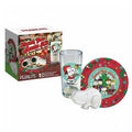 Peanuts "Thank You, Santa" Gift Set | Glass, Plate, and Cookie Cutter