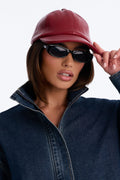 Go To Casual Baseball Hat - Burgundy