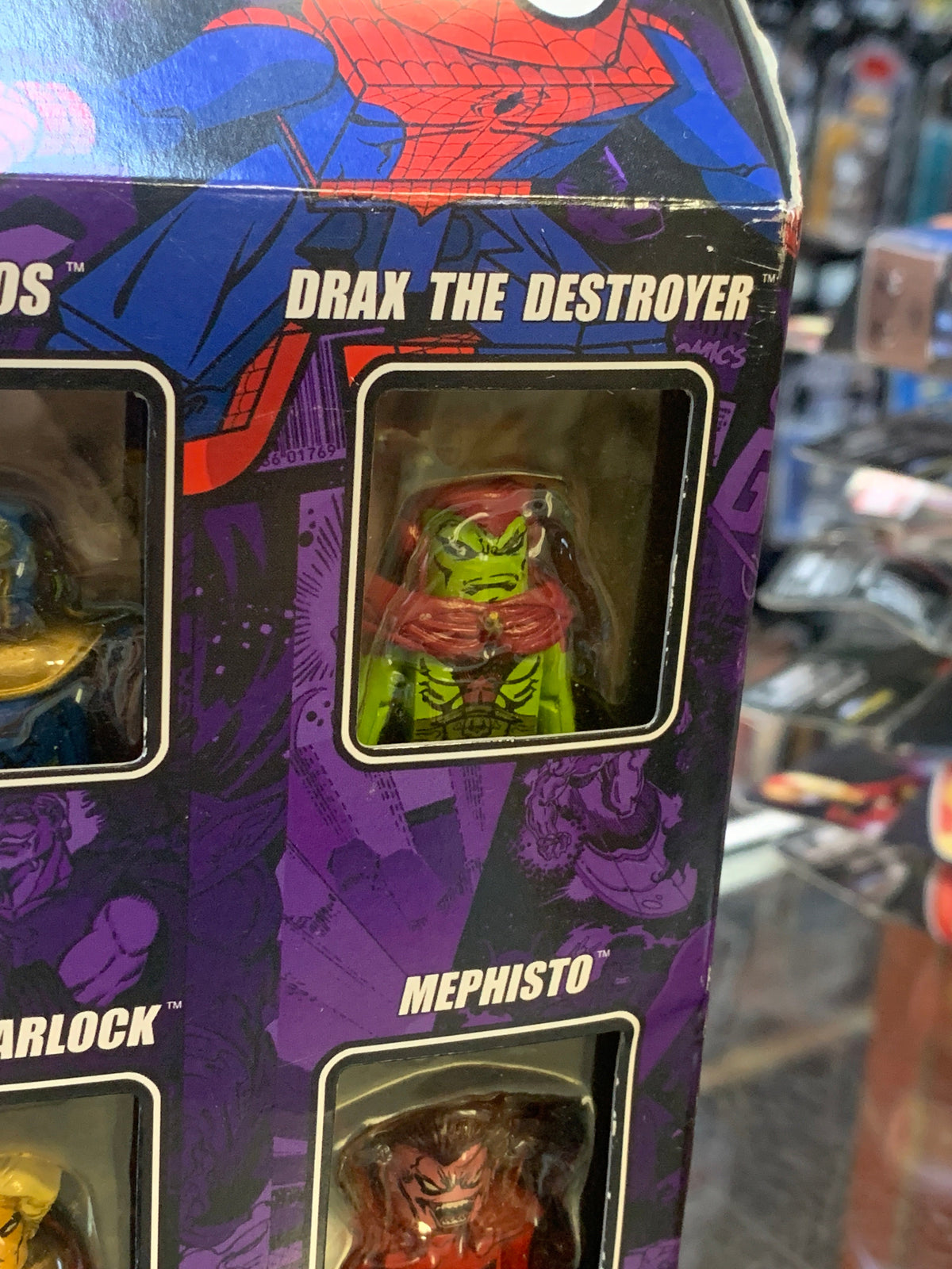 Infinity Gauntlet: Thanos Drax Warlock Mephisto (Marvel Minimates, Diamond Select) SEALED