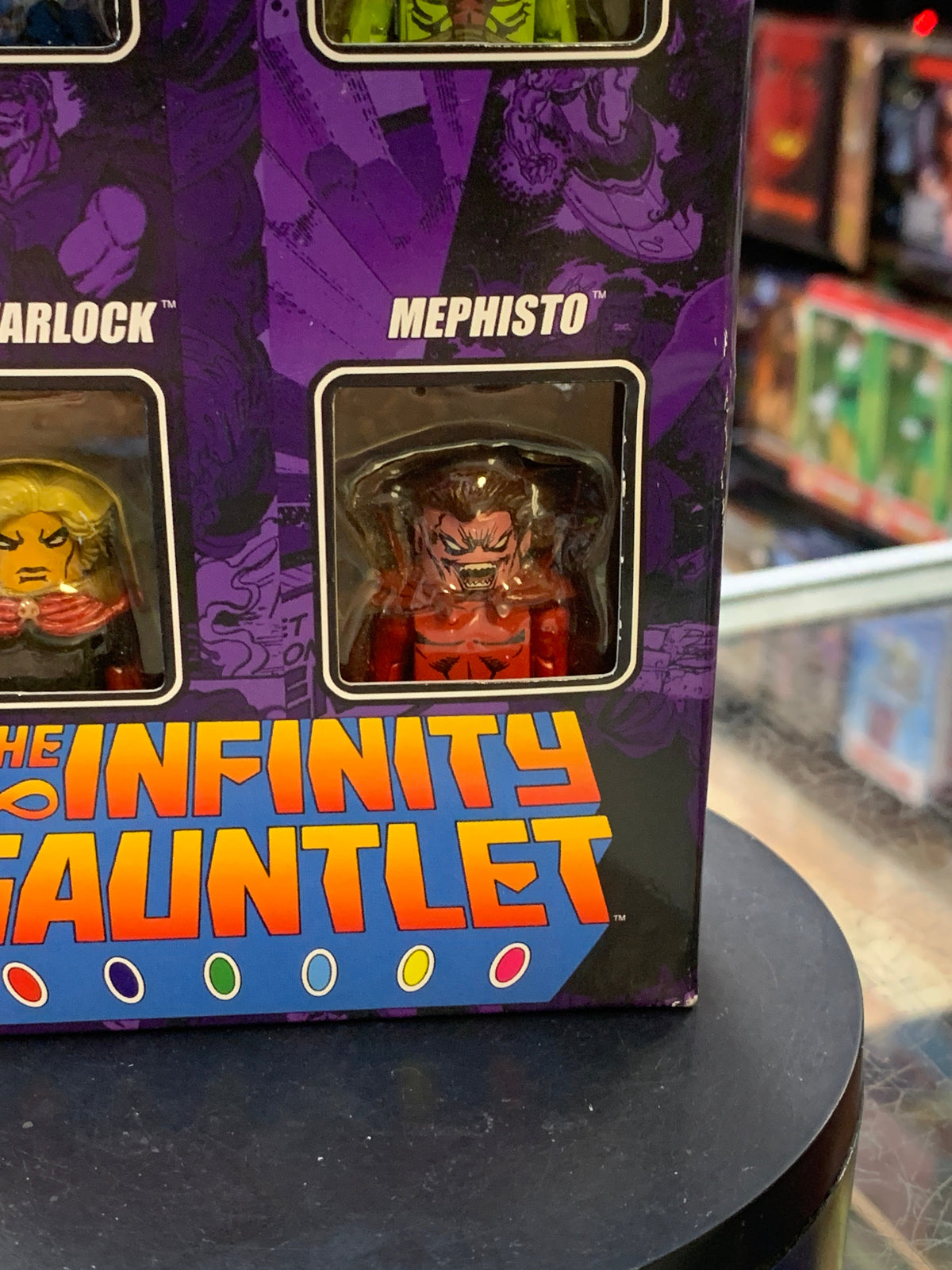 Infinity Gauntlet: Thanos Drax Warlock Mephisto (Marvel Minimates, Diamond Select) SEALED