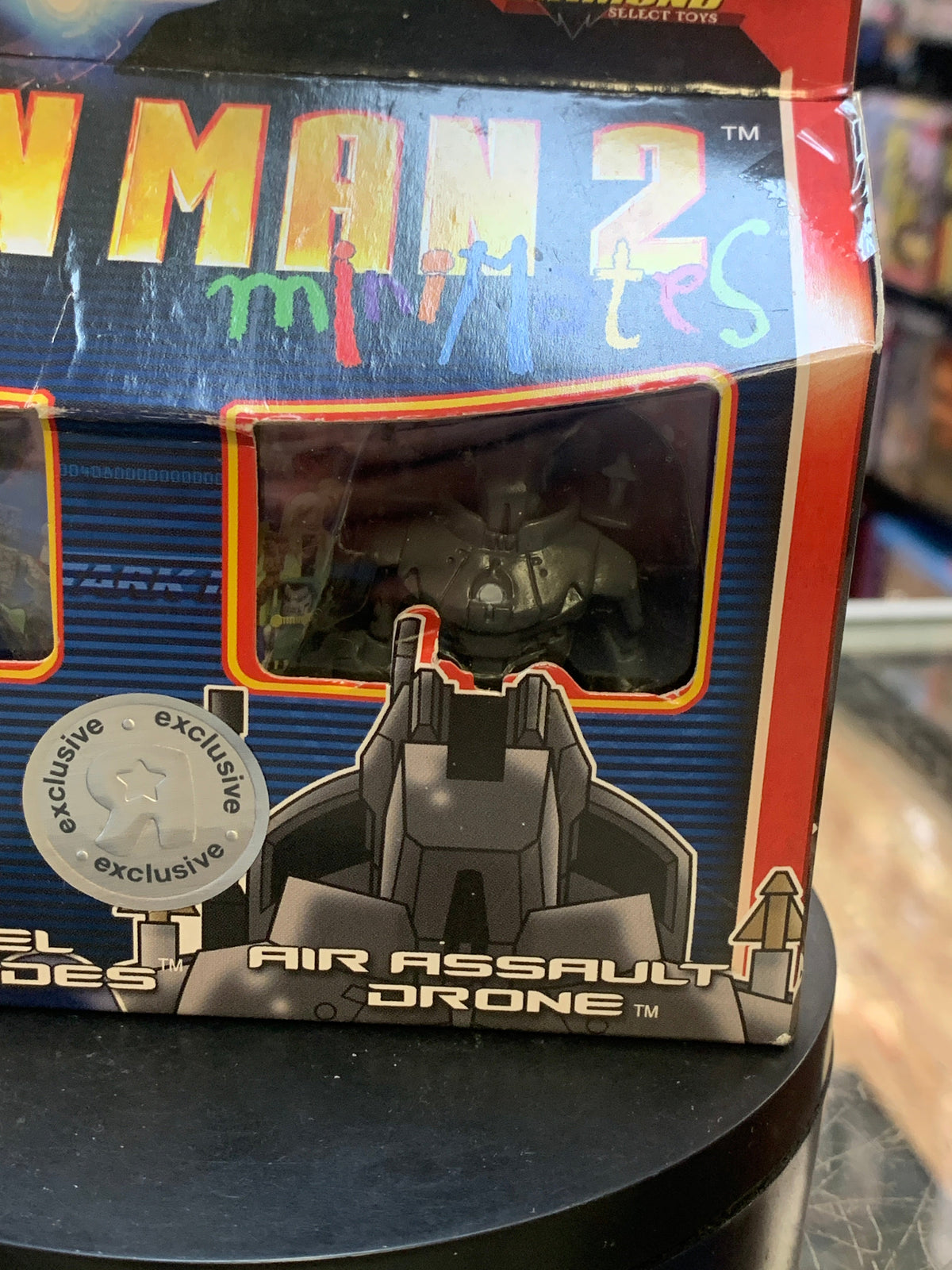 Lt James Rhodes & Air Assault Drone (Marvel Minimates, Diamond Select) SEALED