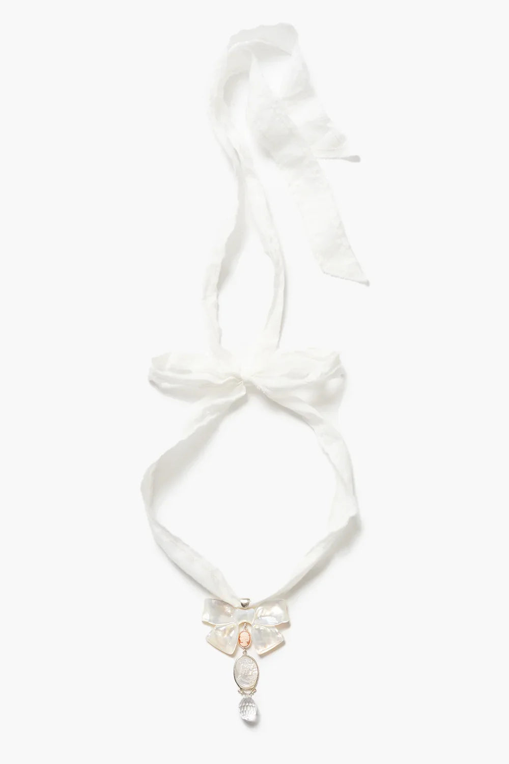Chan Luu Big Bow Ribbon Necklace