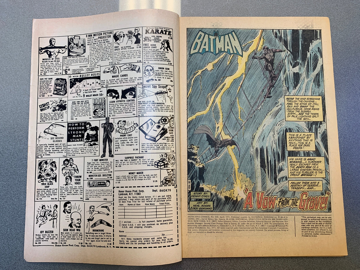 A Vow From The Grave! #410 (DC Comics, Detective Comics)