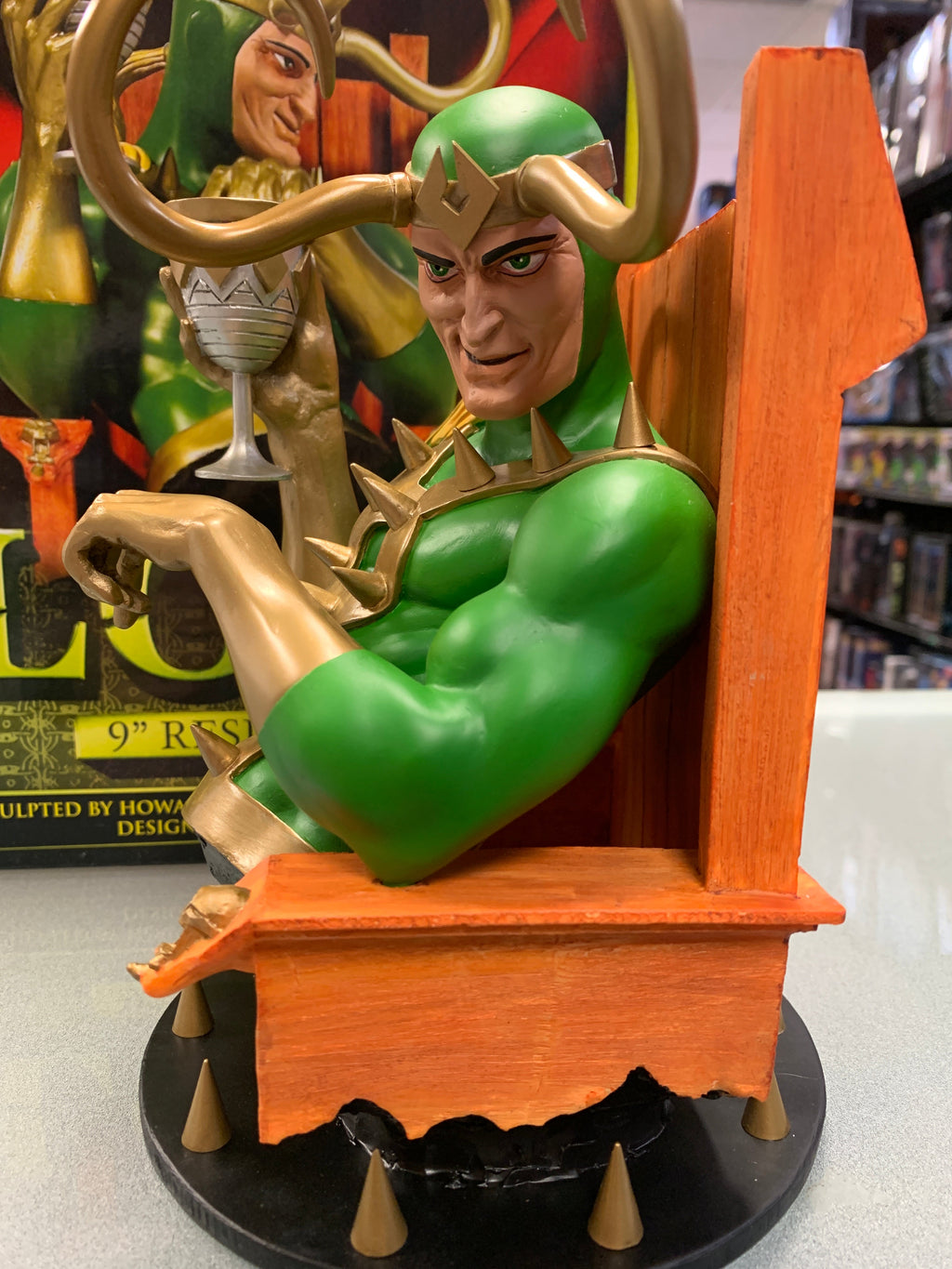 Loki 9” Bust (Dynamic Forces, Marvel) Open Box