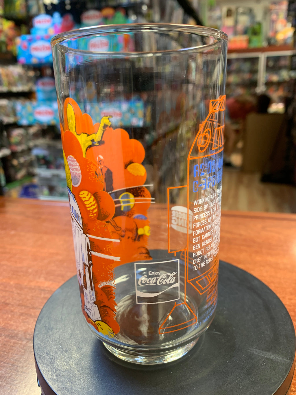 R2-D2 & C-3PO Glass Cup (Vintage Star Wars, Burger King)
