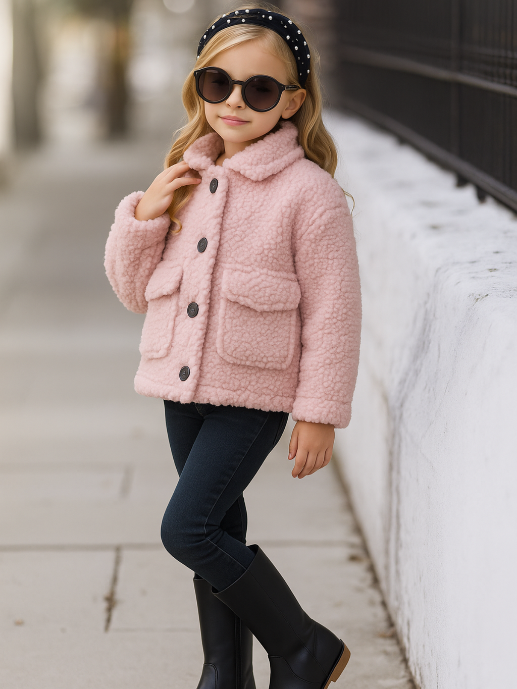 Big Teddy Vibes Plush Fleece Jacket