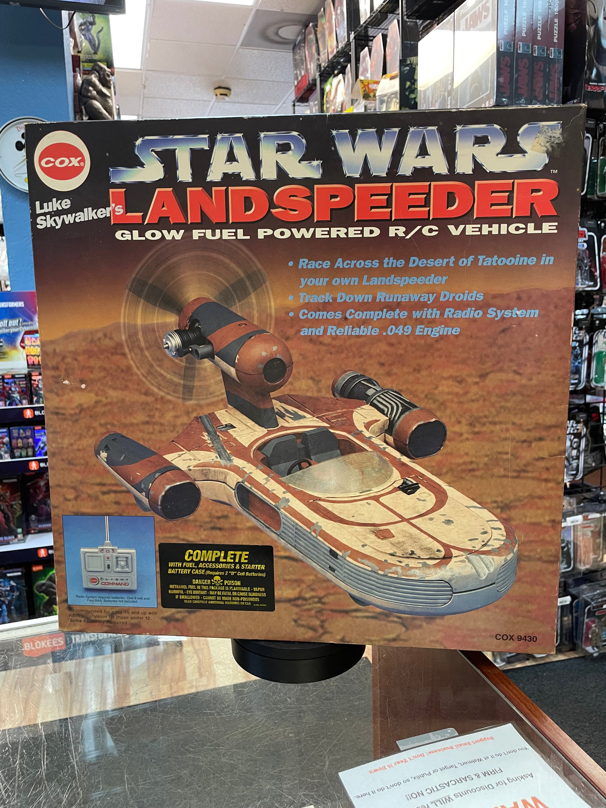 Landspeeder RC Vehicle (Vintage Star Wars, Cox) SEALED
