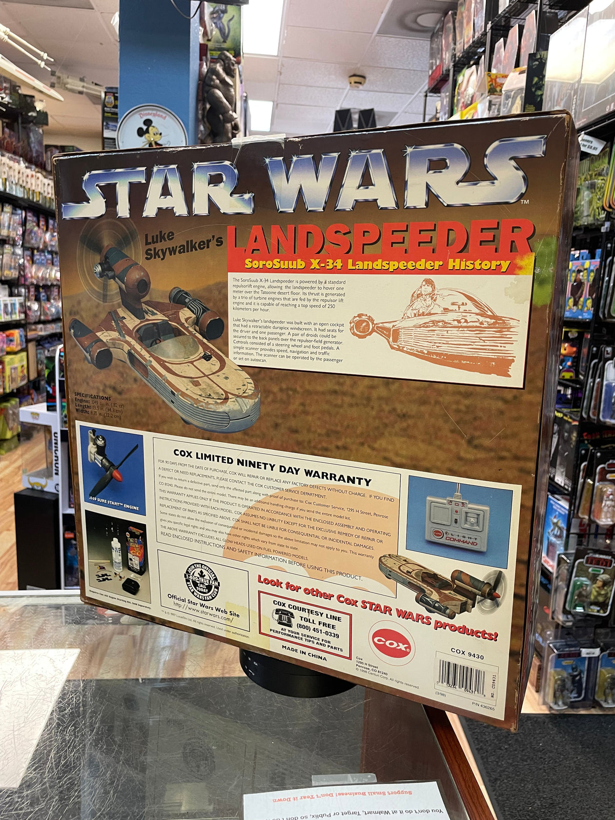 Landspeeder RC Vehicle (Vintage Star Wars, Cox) SEALED