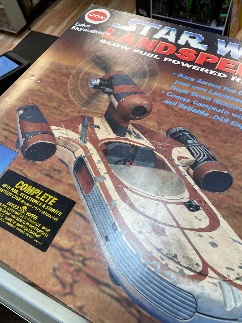 Landspeeder RC Vehicle (Vintage Star Wars, Cox) SEALED