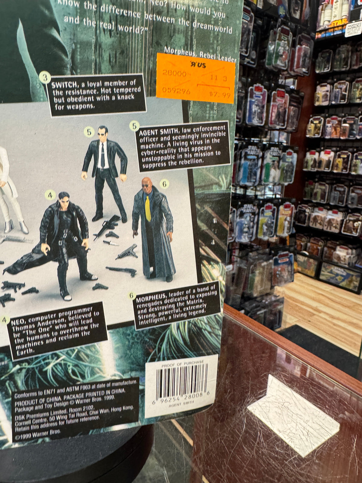 Agent Smith (Vintage Matrix, N2 Toys) SEALED
