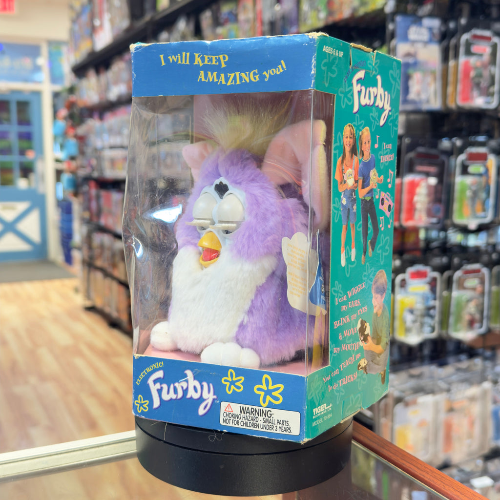 Furby Purple & White Special Edition (Vintage Furby, Tiger Electronics) SEALED